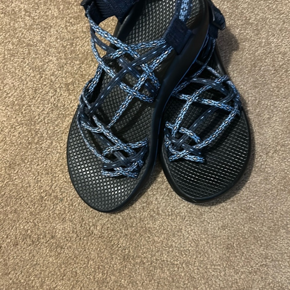 Blue Strappy Sandals